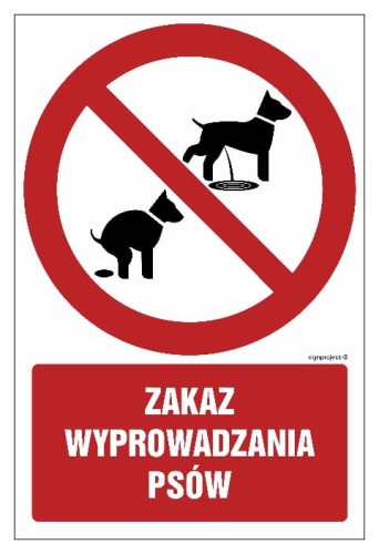 GC071 Zakaz wyprowadzania psów