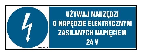 HF016 Używaj narzędzi o napędzie elektrycznym zasilanym napięciem 24V 