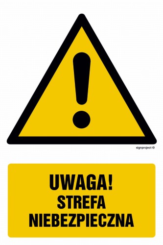 GF049 Uwaga strefa niebezpieczna 