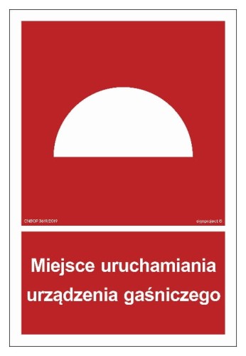 BB003 Miejsce uruchamiania urządzenia gaśniczego