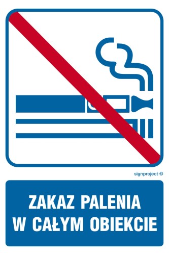 RB037 Zakaz palenia w całym obiekcie