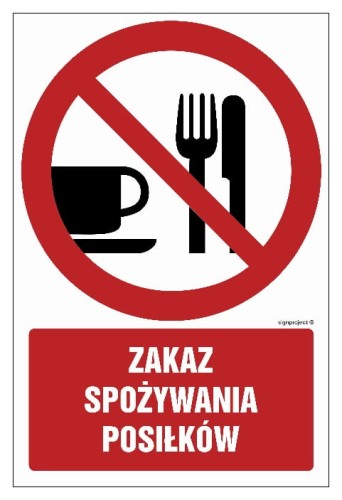 GC024 Zakaz spożywania posiłków