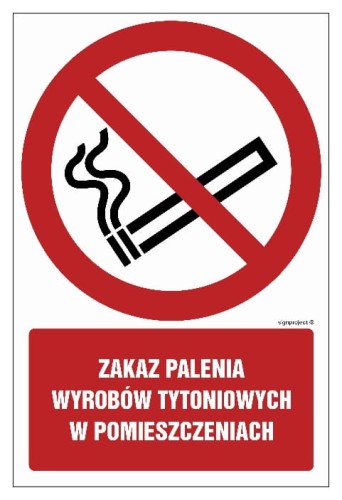 GC088 Zakaz palenia wyrobów tytoniowych w pomieszczeniach