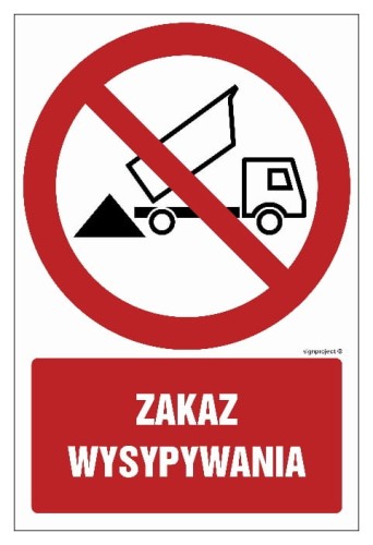 GC034 Zakaz wysypywania 