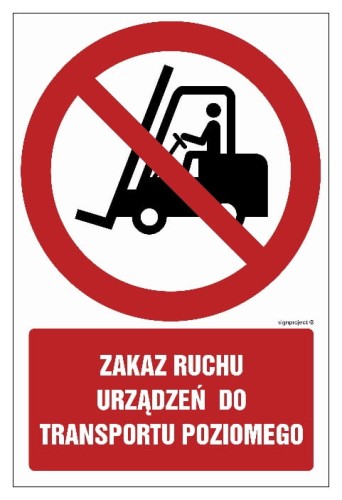 GC005 Zakaz ruchu urządzeń do transportu poziomego