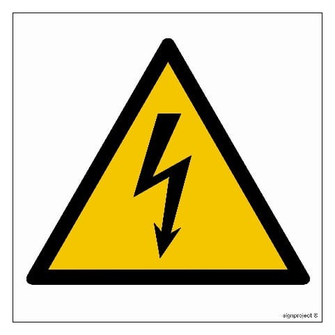 GD012 Ostrzeżenie przed napięciem elektrycznym