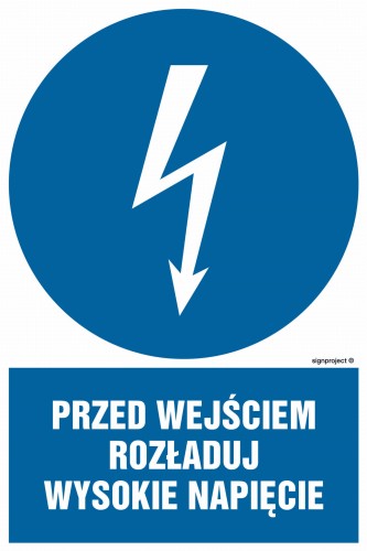 HE007 Przed wejściem rozładuj wysokie napięcie