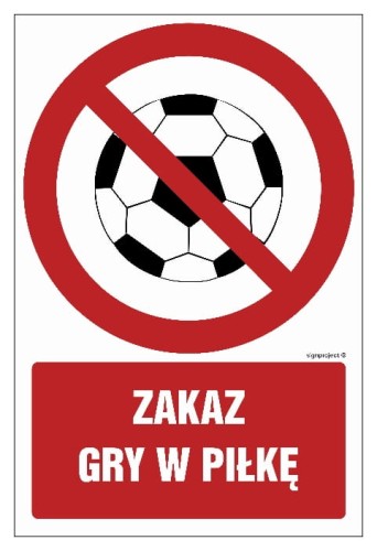 GC049 Zakaz gry w piłkę