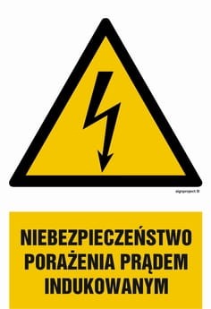 HA013 Niebezpieczeństwo porażenia prądem indukowanym