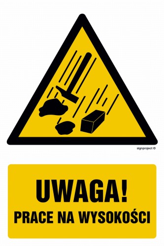 GF027 Uwaga - prace na wysokości