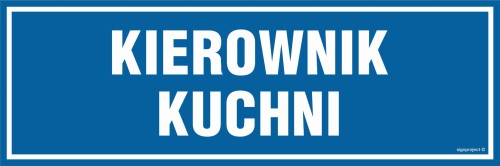 PA110 Kierownik kuchni
