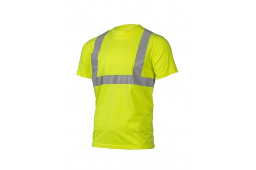 koszulka robocza T-shirt ostrzegawczy żółta XXXL miękka polibawełna oddycha