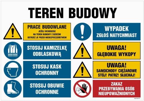 OI022 Teren budowy, Uwaga! Praca ciężkiego sprzętu