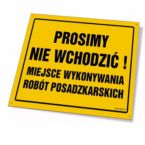 Prosimy nie wchodzić! Miejsce wykonywania robót posadzkarskich