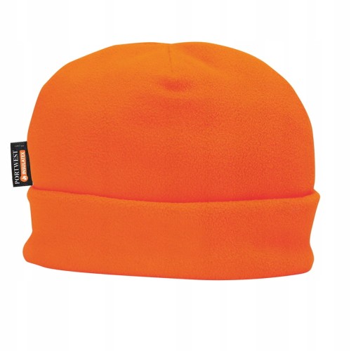 Czapka ciepła ostrzegawcza zimowa polarowa ocieplana Insulatexem Orange