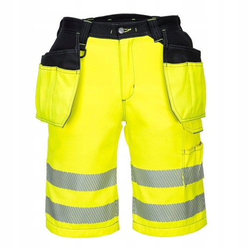 Krótkie SPODENKI ROBOCZE ostrzegawcze żółte PW343YBR42 107 cm UK42 ODBLASKi