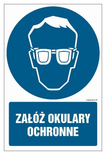GL003 Załóż okulary ochronne