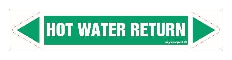 JF211 HOT WATER RETURN - arkusz 5 naklejek-1 18099