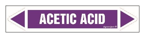 JF002 Acetic acid Naklejki Kierunkowe 