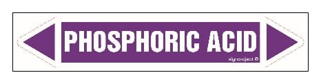 JF325 PHOSPHORIC ACID  Naklejki Kierunkowe 