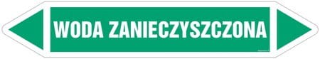 JF506 WODA ZANIECZYSZCZONA Naklejki Kierunkowe 