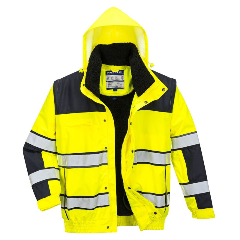 Ostrzegawcza kurtka zimowa Bomber 3 w 1-1 18967  | C466YBR4XL