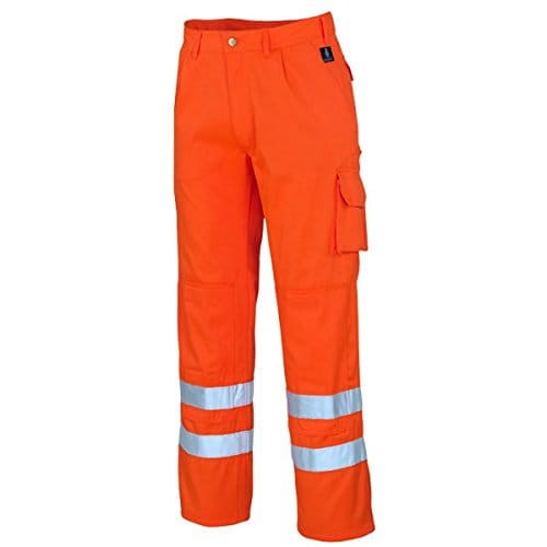 spodnie robocze BHP robocze ostrzegawcze 90 C49 M ODBLASKOWE pomarańczowe MASCOT IOWA