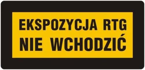 KB008 Ekspozycja rtg nie wchodzić