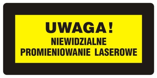 KB007 Uwaga niewidzialne promieniowanie laserowe