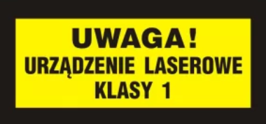 KB012 Uwaga! Urządzenie laserowe klasy 1