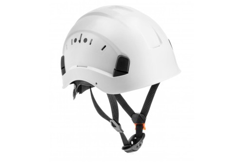 Kask ochronny wysokościowy DIEMEL - biały z wentlacją regulowaną