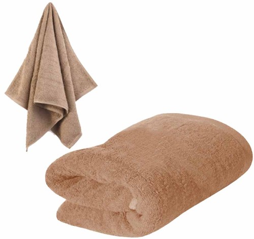 Ręcznik frotte bawełniany MODENA 140X70 gruby chłonny 400g -  BEŻOWY