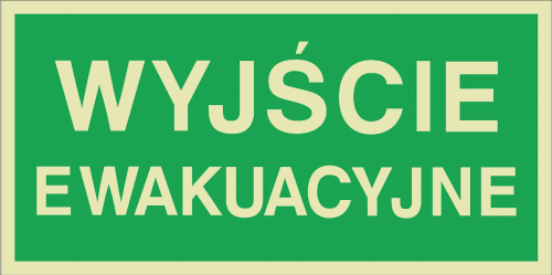 AA001 Wyjście ewakuacyjne