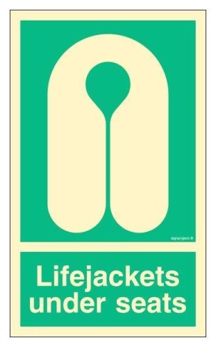 FB086 Lifejackets under seats
