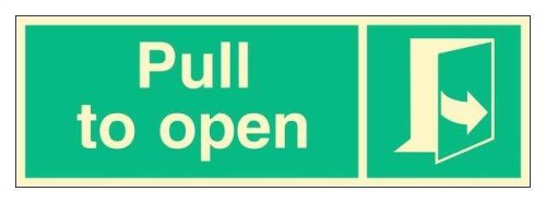 FB180 Pull right to open