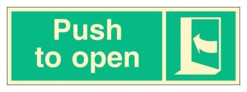 FB178 Push right to open