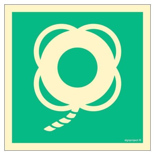 FB017 Lifebuoy with line w/o text