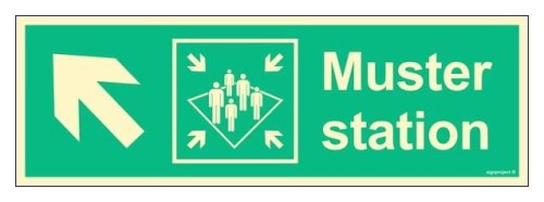 FB136 Muster station side left up