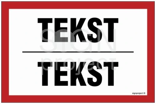 Znak na zamówienie Wzór B-14