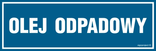   OA168 Olej odpadowy OA168_600x200_FN FN - Folia samoprzylepna