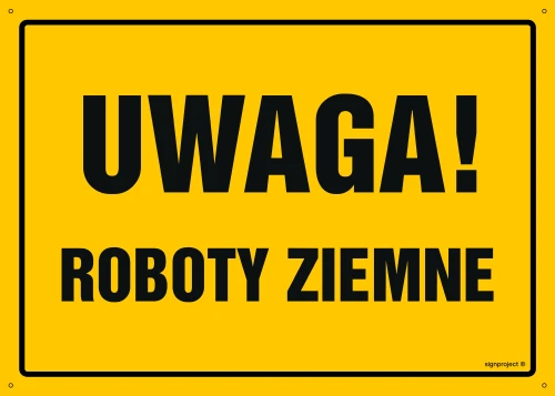   OA008 Uwaga! Roboty ziemne OA008_800x570_FN FN - Folia samoprzylepna