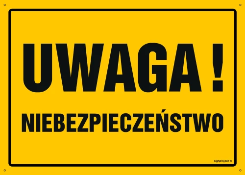   OA024 Uwaga! Niebezpieczeństwo OA024_600x430_FN FN - Folia samoprzylepna