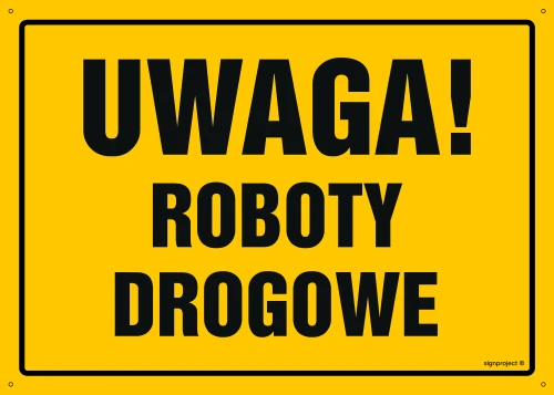   OA064 Uwaga! Roboty drogowe OA064_800x570_FN FN - Folia samoprzylepna