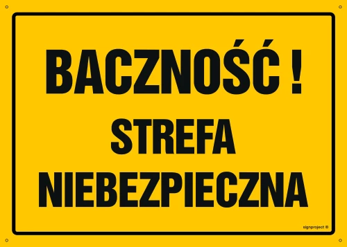   OA073 Baczność! Strefa niebezpieczna OA073_450x320_FN FN - Folia samoprzylepna
