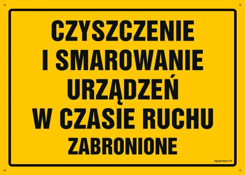   OA082 Czyszczenie i smarowanie urządzeń w czasie ruchu zabronione OA082_800x570_FN FN - Folia samoprzylepna