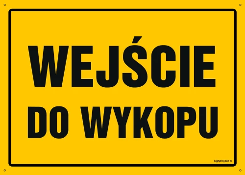   OA097 Wejście do wykopu OA097_600x430_FN FN - Folia samoprzylepna