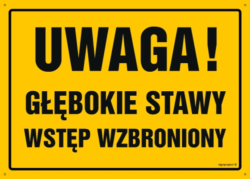  OA098 Uwaga! Głębokie stawy OA098_800x570_FN FN - Folia samoprzylepna