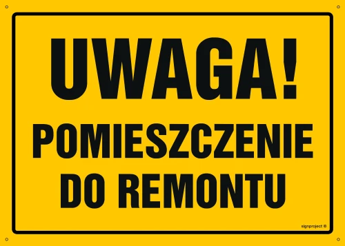   OA124 Uwaga! Pomieszczenie do remontu OA124_600x430_FN FN - Folia samoprzylepna