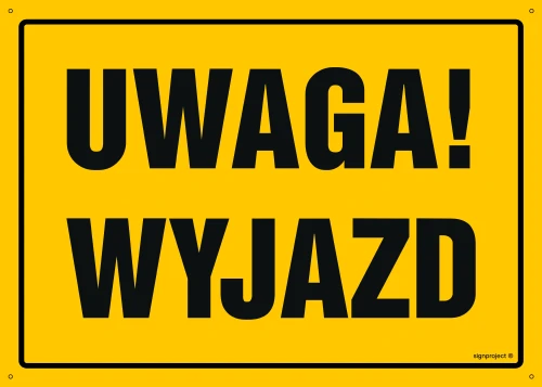   OA151 Uwaga! Wyjazd OA151_800x570_FN FN - Folia samoprzylepna