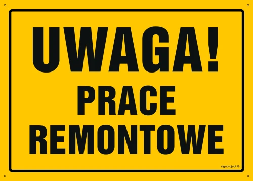   OA197 Uwaga! Prace remontowe OA197_800x570_FN FN - Folia samoprzylepna